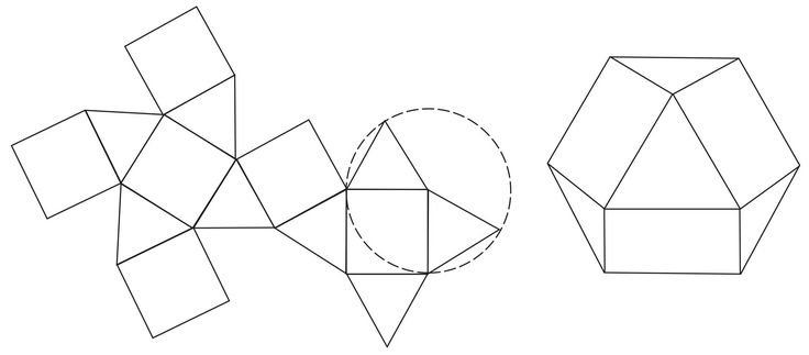 Развертка усеченного кубооктаэдра