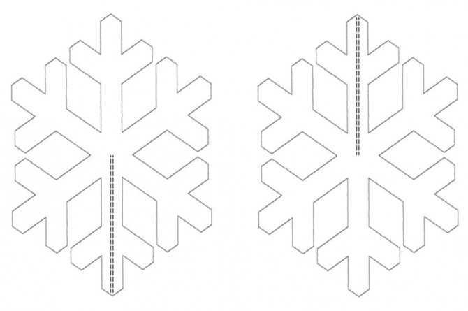 объемные новогодние снежинки