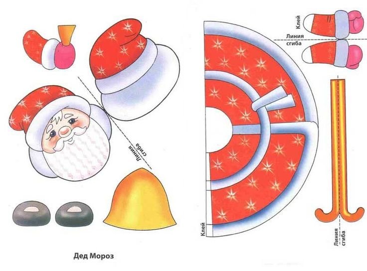 дед мороз из макетов