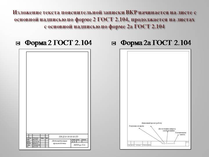 Рамки для дипломного проекта