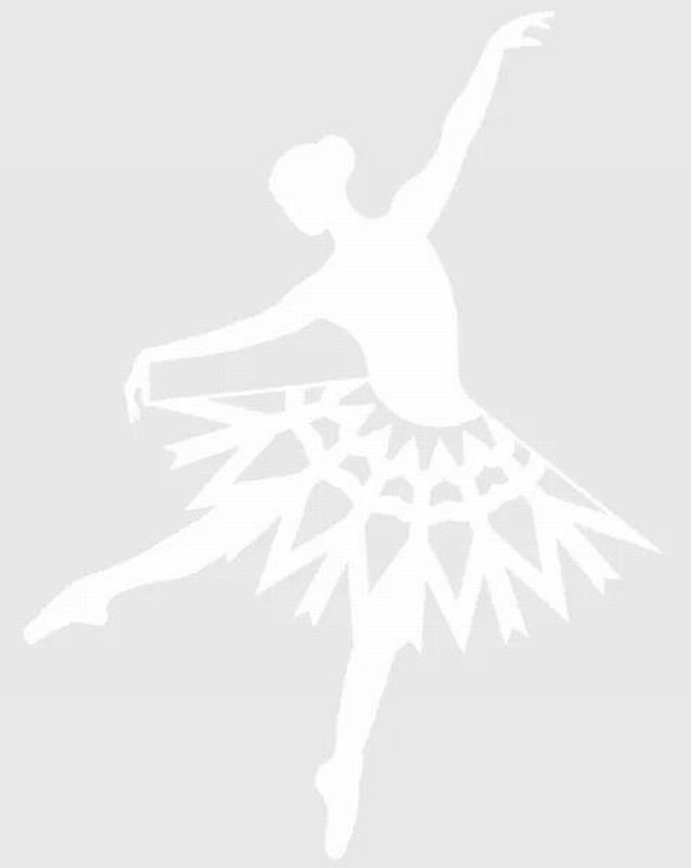 Вытынанки новогодние балерина