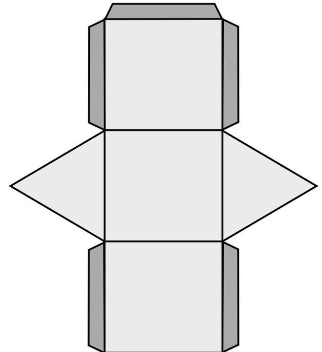 Треугольная Призма развертка