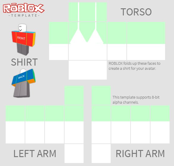 Shirts для РОБЛОКСА схемы