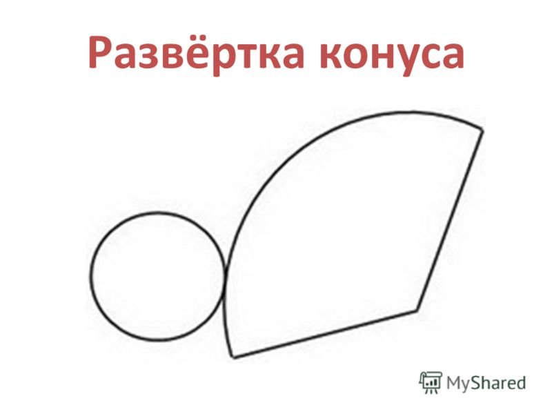 Развертка конуса