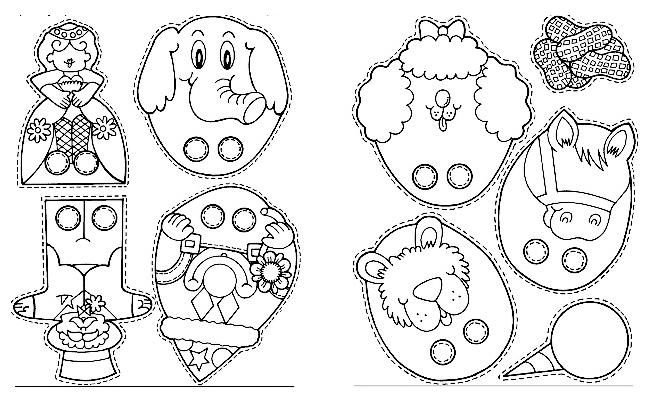 Пальчиковый театр шаблоны для печати