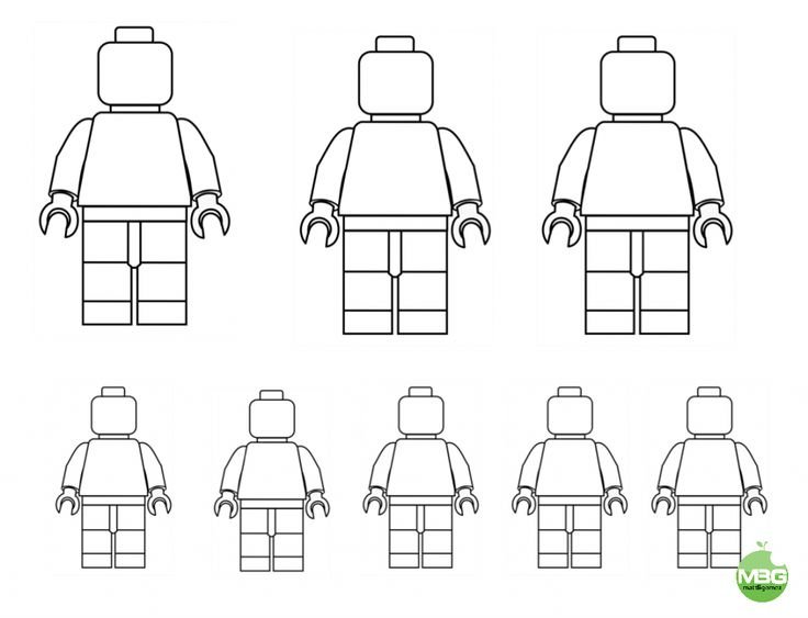 Раскраска лего человечки