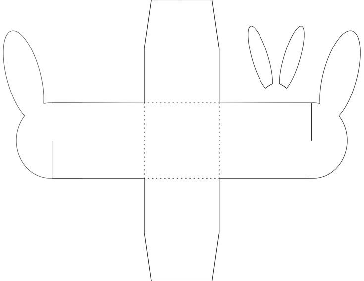 Коробочка для подарка шаблон