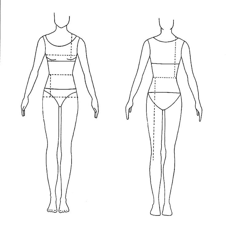 Фигура для эскизов одежды