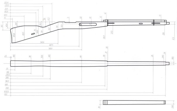Винтовки мосина из дерева