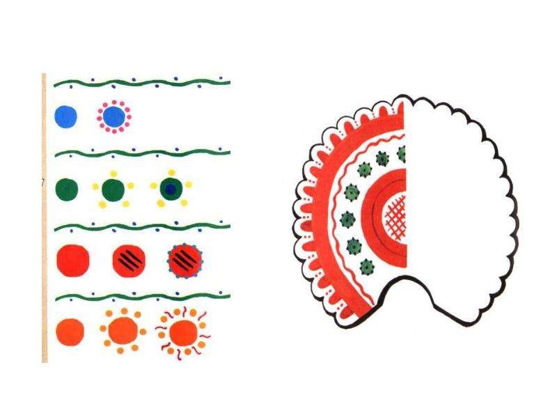 узоры дымковской росписи