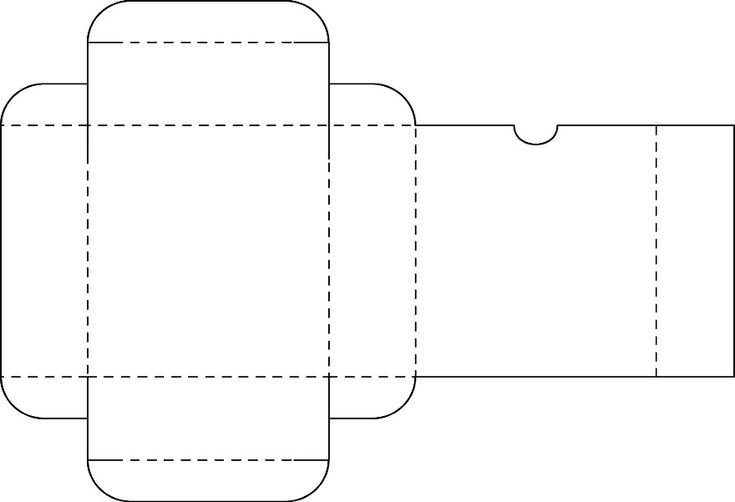 Трафарет коробочки для карт