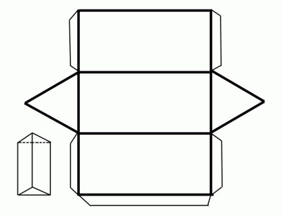 Развертка правильной треугольной Призмы