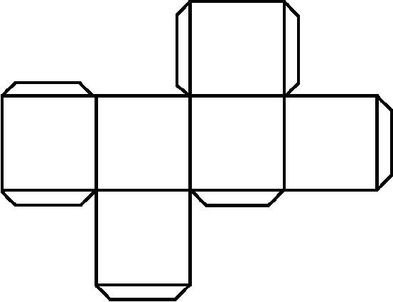 Кубик d20 развёртка