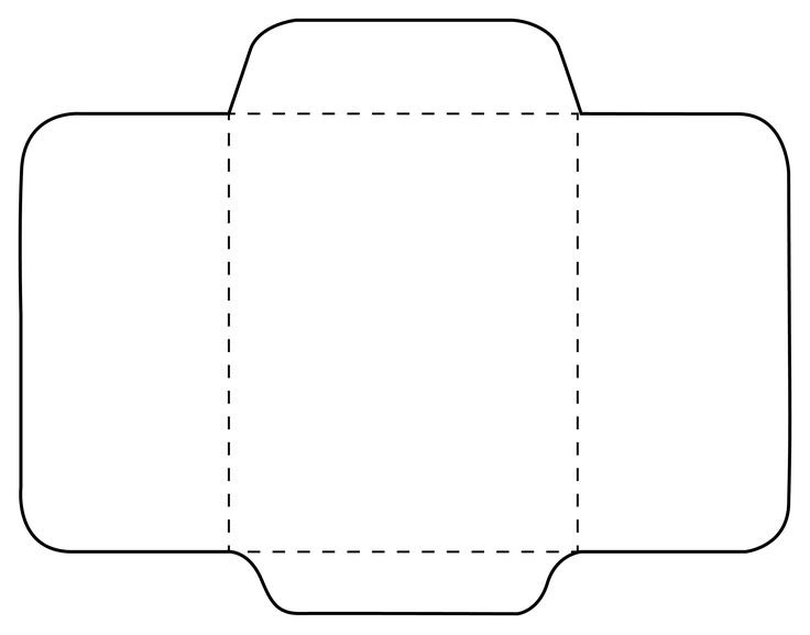 Конверт трафарет для печати