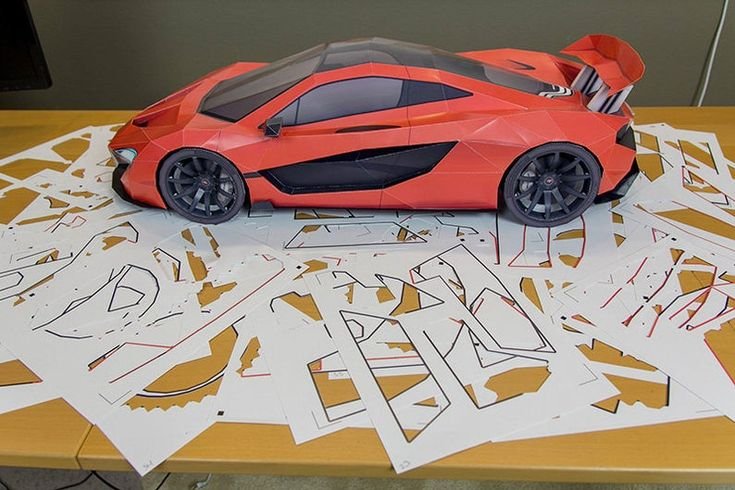 MCLAREN p1 из бумаги