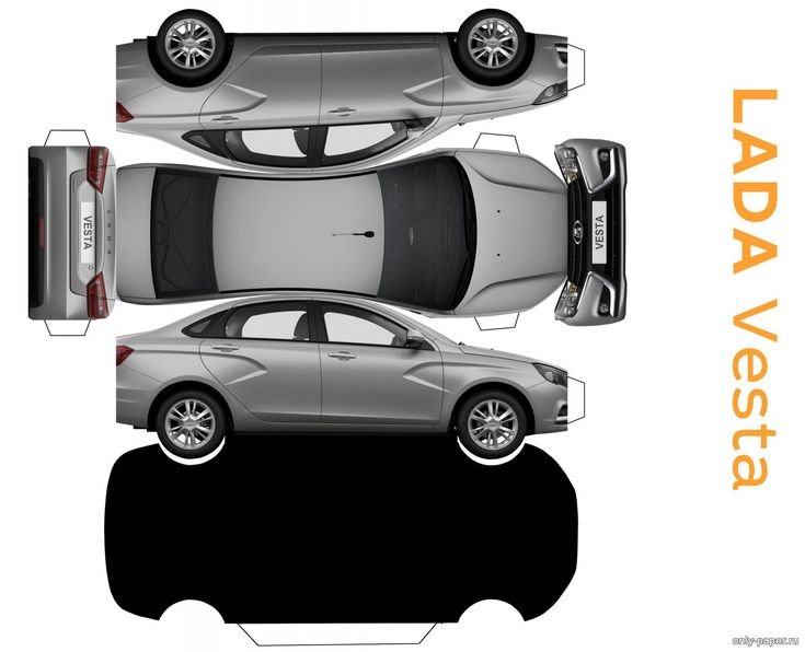 Lada Vesta развертка