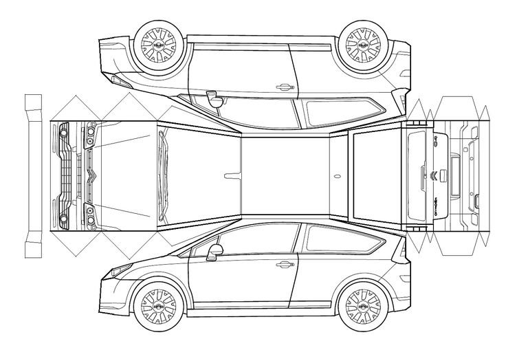 Развёртки машин Мерседес w140