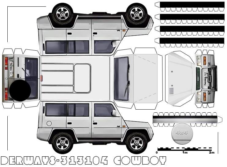 УАЗ-469 paper model