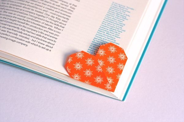 Закладка для книги сердечко