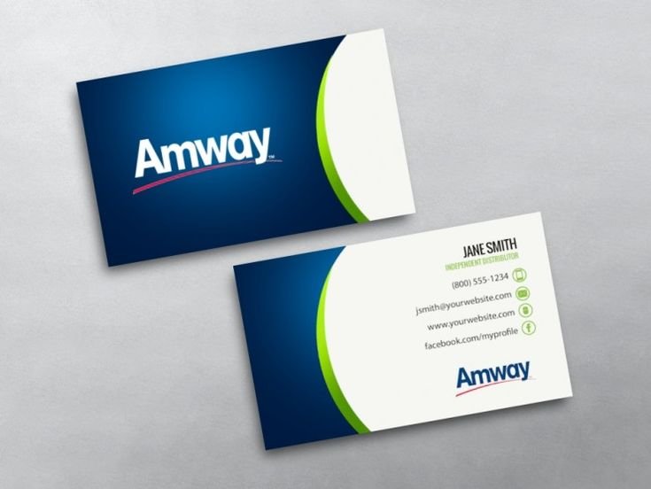 визитка amway