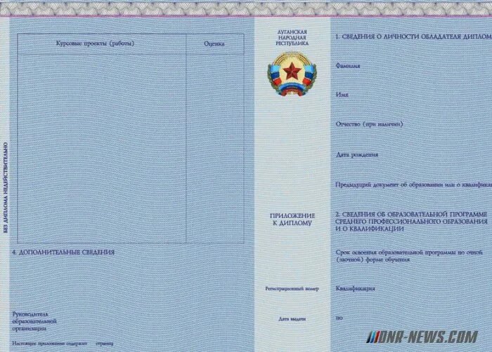 Приложение к диплому о среднем профессиональном образовании