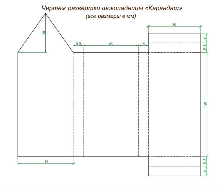 Схема шоколадницы Скрапбукинг