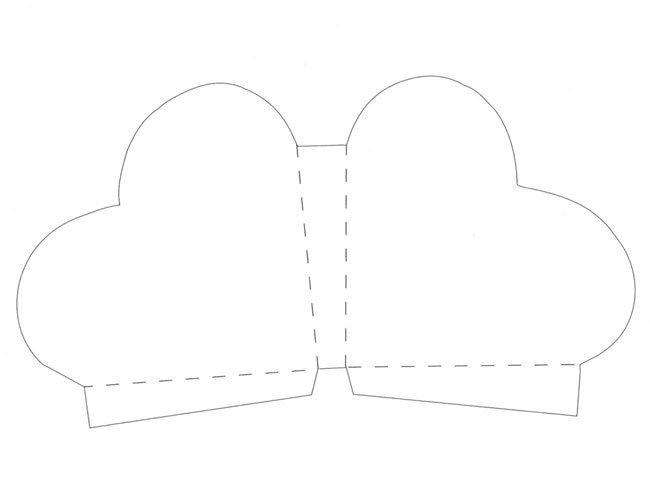 Упаковка для подарка своими руками. Коробка в форме сердца.