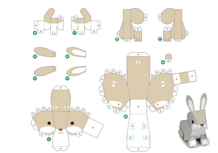 Бумажные игрушки схемы