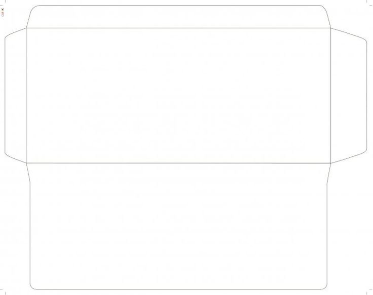 Конверт трафарет для печати