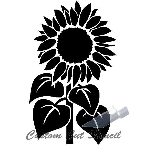 Подсолнух силуэт