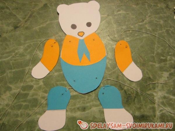 Игрушки из картона с подвижными деталями