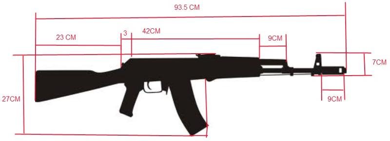 Деревянный автомат стреляющий резинкострел макет-раскраска АК-47