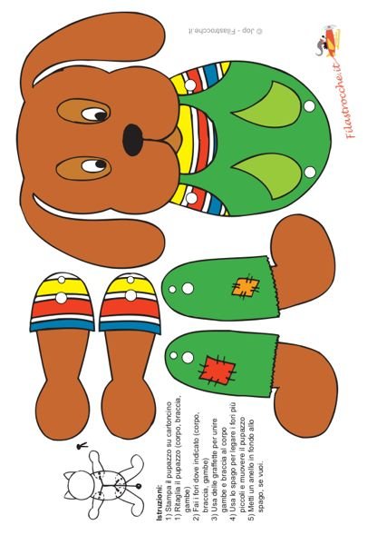 Подвижная игрушка из картона