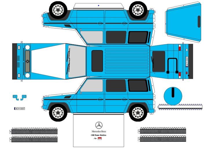 Бумажная модель Mercedes Benz Gelandewagen