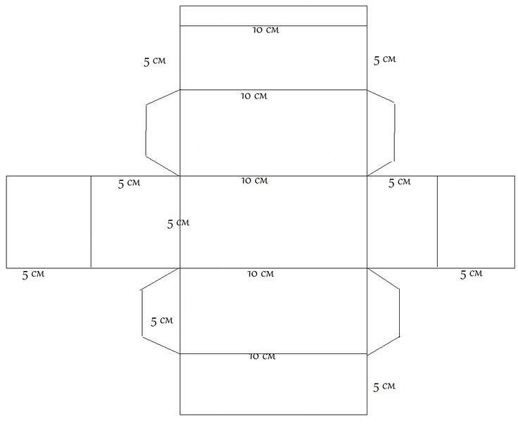 Чертеж коробки