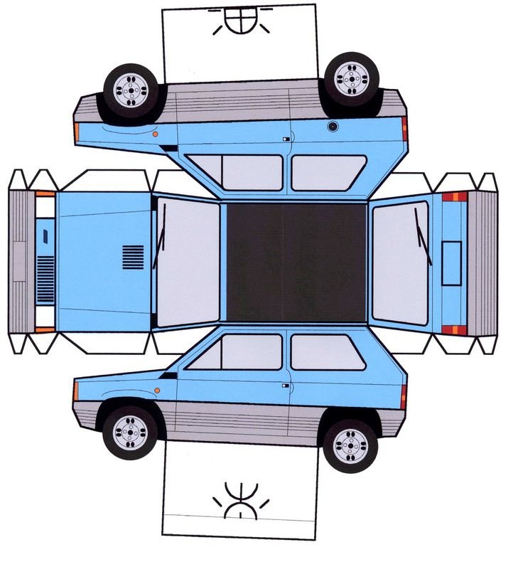 Развертка автомобиля