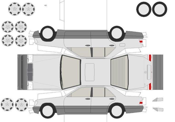 Развёртки машин Мерседес w140