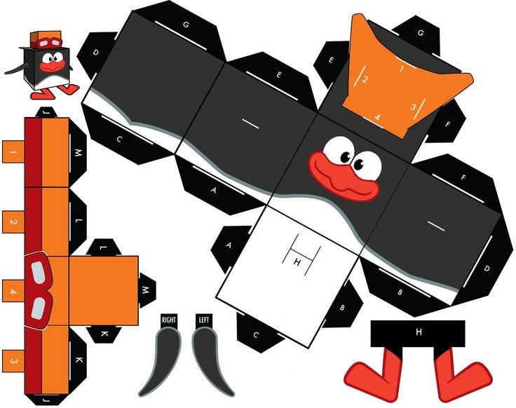 Объемные игрушки для склеивания