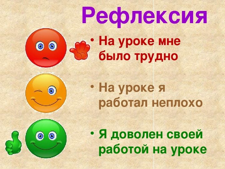 Рефлексия занятия