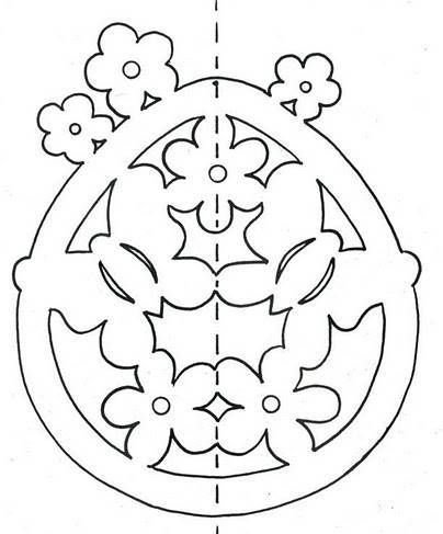 Пасхальные трафареты для вырезания из бумаги