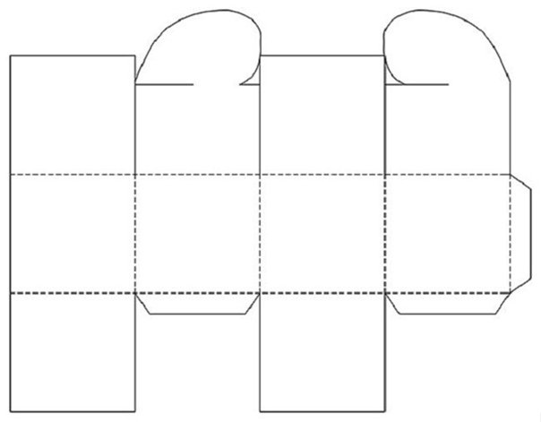 Развертка подарочной коробки
