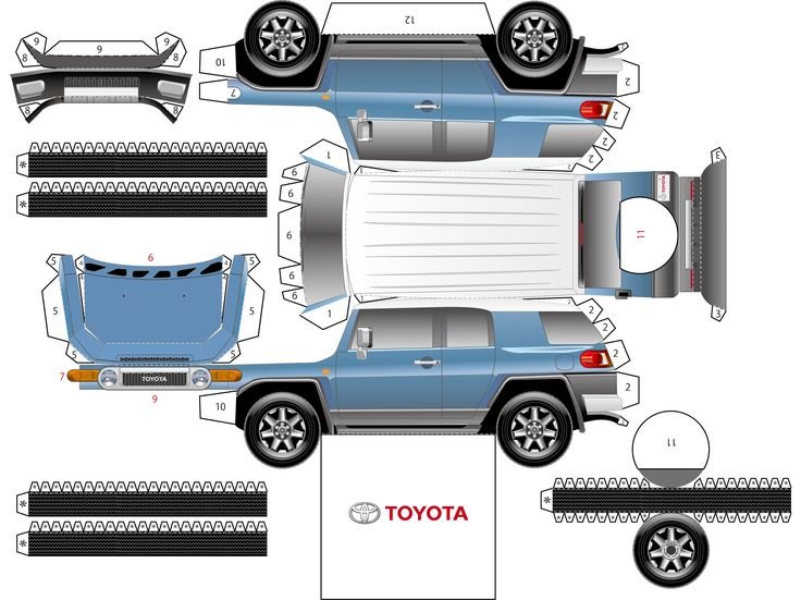 Toyota FJ Cruiser paper model