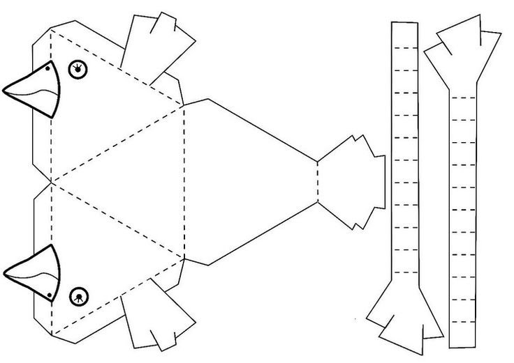 Поделки из бумаги шаблоны