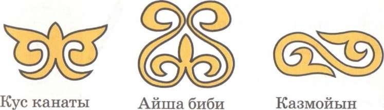 казахский орнамент крылья птицы
