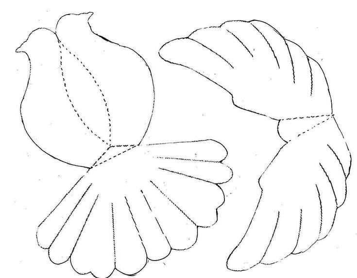 Голуби шаблоны для вырезания
