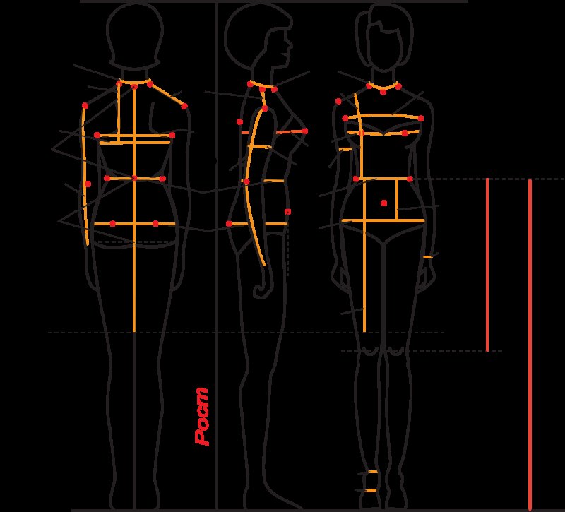 Правильное снятие мерок для построения выкройки