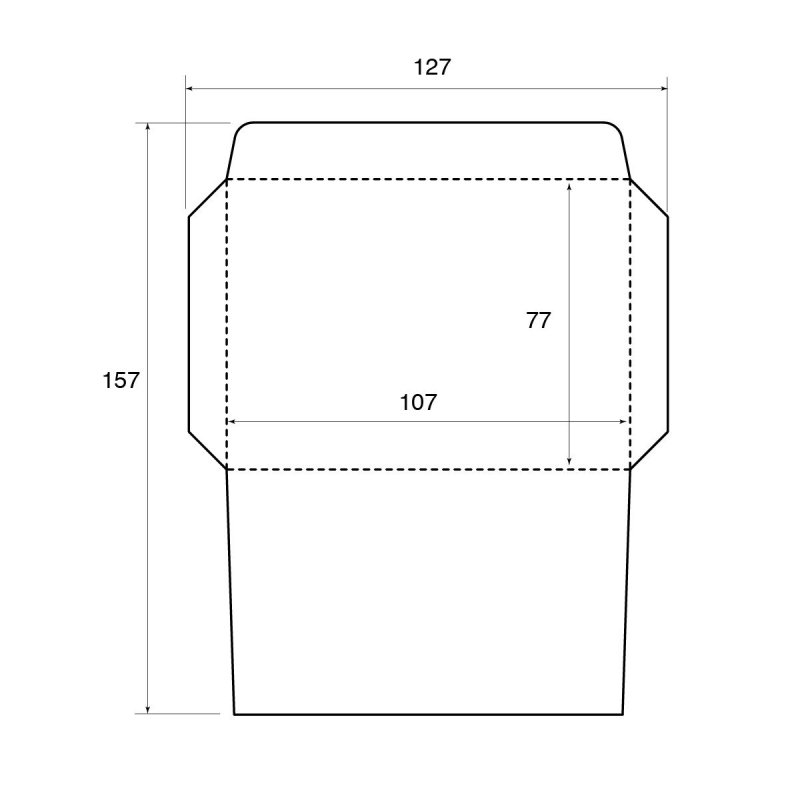 выкройка конверта