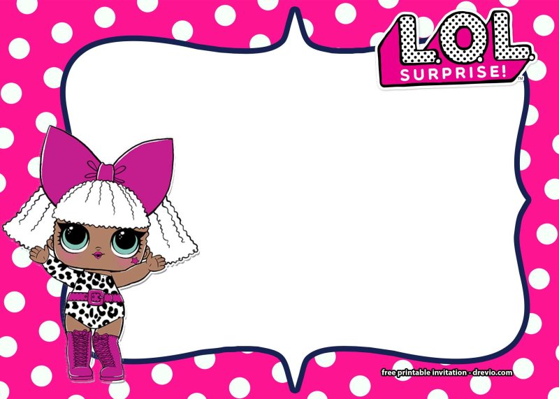 Пригласительные в стиле ЛОЛ