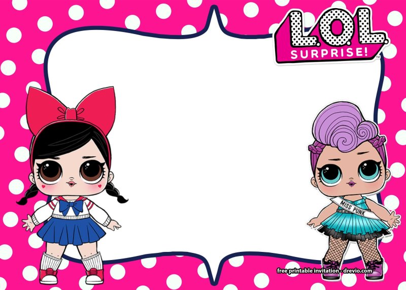 Рамка кукла ЛОЛ