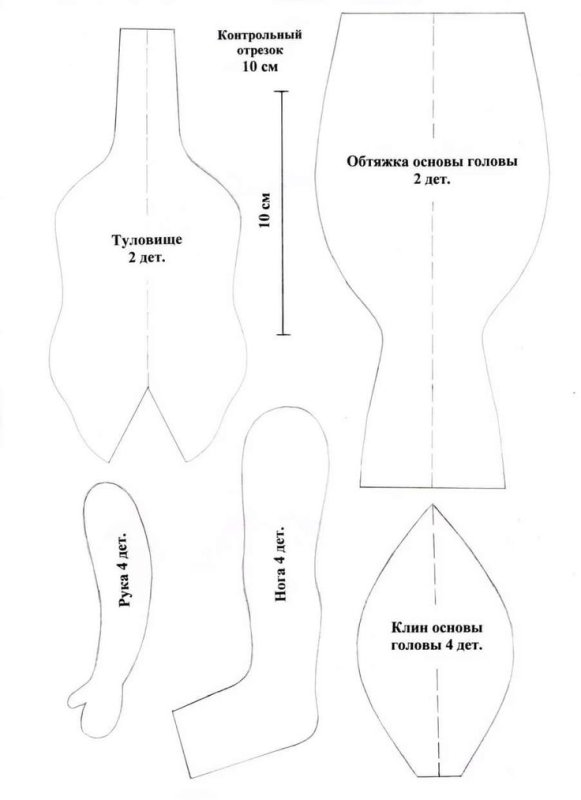 Куклы Елены Кошелевой выкройка текстильной куклы